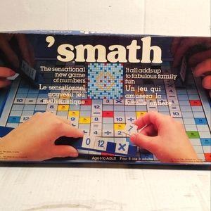 Vintage 'smath The sensational new game of numbers Irwin Toy Board Game